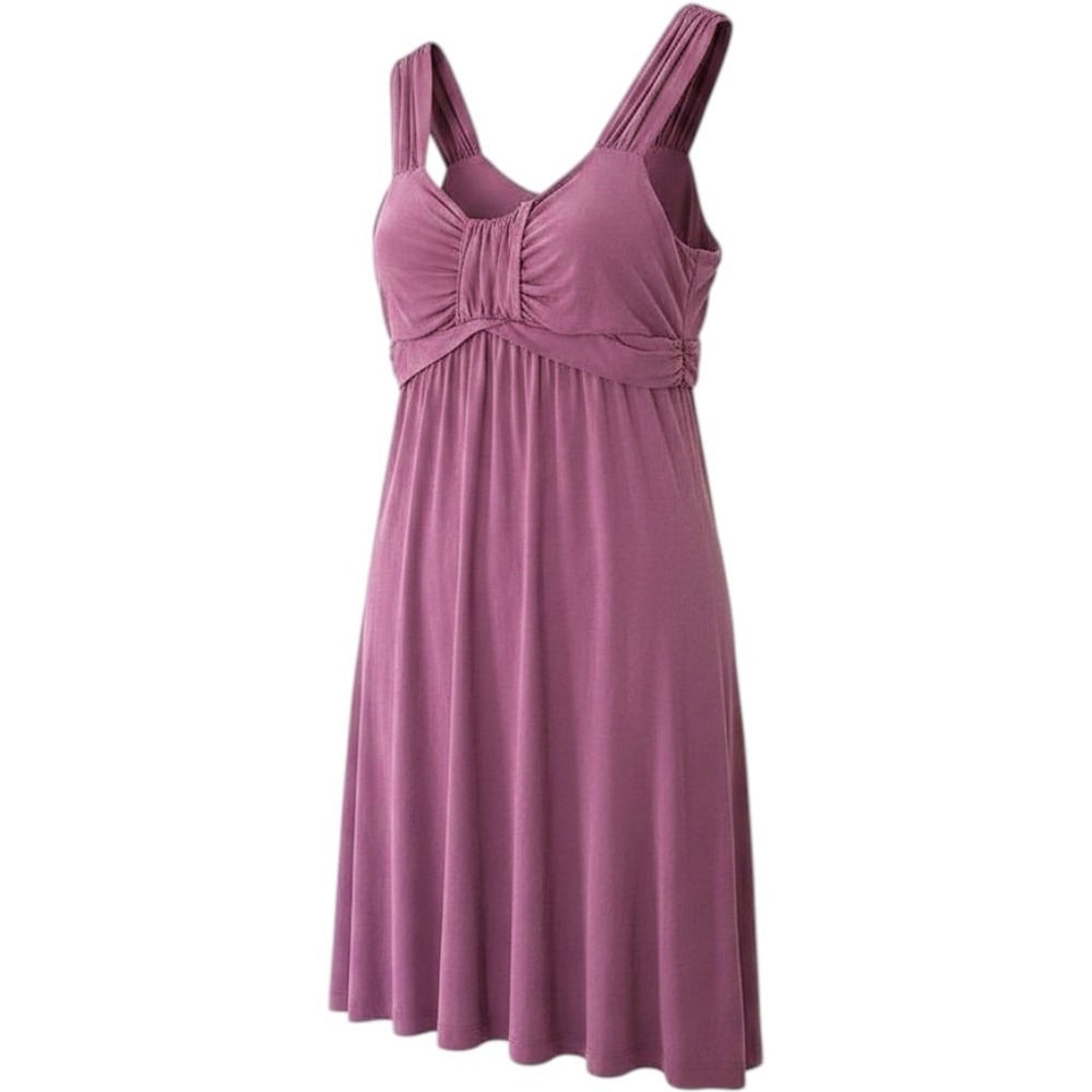Athleta Leighani Twist Mini Dress Purple Modal Sleeveless Athletic Athleisure S‎